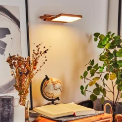 Lampes Industrielles-hofstein Applique murale Anneau LED Chrome, Cuivre, 1 lumière