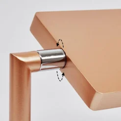 Lampes Industrielles-hofstein Applique murale Anneau LED Chrome, Cuivre, 1 lumière