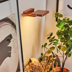 Lampes Industrielles-hofstein Applique murale Anneau LED Chrome, Cuivre, 1 lumière