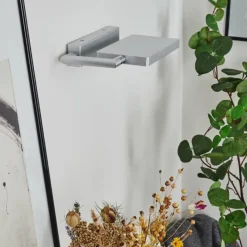 Lampes Industrielles-hofstein Applique murale Anneau LED Chrome, Argenté, 1 lumière