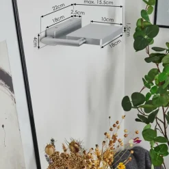 Lampes Industrielles-hofstein Applique murale Anneau LED Chrome, Argenté, 1 lumière