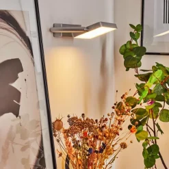 Lampes Industrielles-hofstein Applique murale Anneau LED Chrome, Argenté, 1 lumière