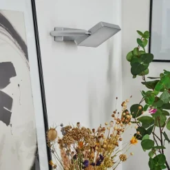 Lampes Industrielles-hofstein Applique murale Anneau LED Chrome, Argenté, 1 lumière