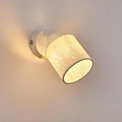 Lampes Vintages & Rétros-hofstein Applique murale Antalya Blanc, 1 lumière