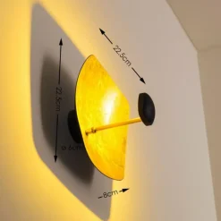 Lampes Dorées-hofstein Applique murale Anton Angeli Penombra LED Or, 1 lumière