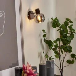 Suspension Verre Fumé-hofstein Applique murale Arconciel Rouille, 1 lumière