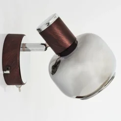 Suspension Verre Fumé-hofstein Applique murale Arconciel Rouille, 1 lumière