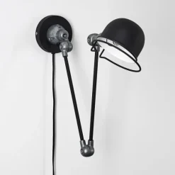 Lampes Industrielles-hofstein Applique murale Arild Gris, Noir, 1 lumière