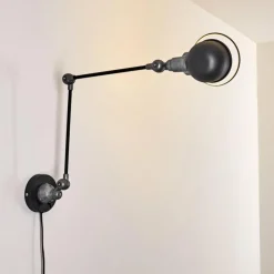 Lampes Industrielles-hofstein Applique murale Arild Gris, Noir, 1 lumière