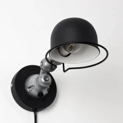 hofstein Applique murale Arild Noir, Argenté, 1 lumière