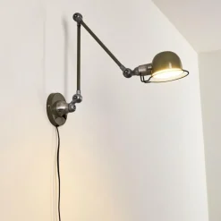 Lampes Vintages & Rétros-hofstein Applique murale Arild Vert, Noir, 1 lumière