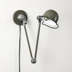 Lampes Vintages & Rétros-hofstein Applique murale Arild Vert, Noir, 1 lumière