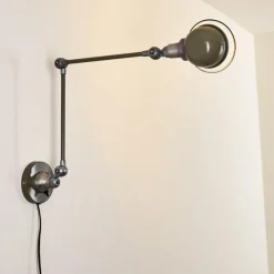 Lampes Vintages & Rétros-hofstein Applique murale Arild Vert, Noir, 1 lumière