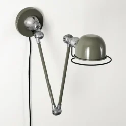 Lampes Vintages & Rétros-hofstein Applique murale Arild Vert, Noir, 1 lumière