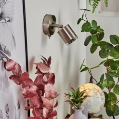 hofstein Applique murale Autilla LED Nickel mat, 1 lumière