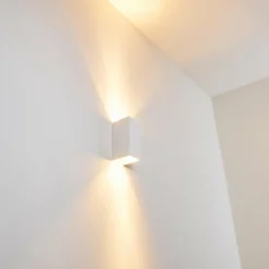 hofstein Applique murale Aversa Blanc, 2 lumières