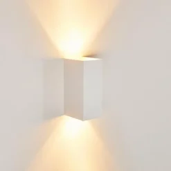 hofstein Applique murale Aversa Blanc, 2 lumières