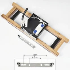 hofstein Applique murale Ayajasco LED Couleur bois, Écru, Noir, 1 lumière