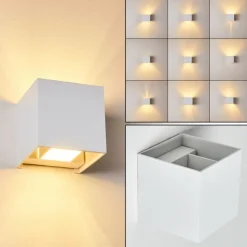 hofstein Applique murale Badajoz Blanc, 1 lumière