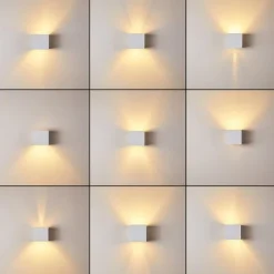 hofstein Applique murale Badajoz Blanc, 1 lumière