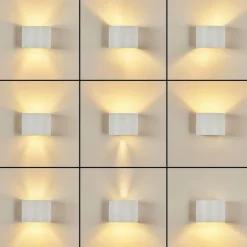 hofstein Applique murale Badajoz Blanc, 1 lumière