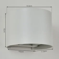 hofstein Applique murale Badajoz Blanc, 1 lumière