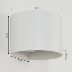 hofstein Applique murale Badajoz Blanc, 1 lumière