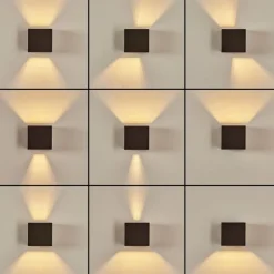 hofstein Applique murale Badajoz Brun, 1 lumière