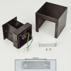 hofstein Applique murale Badajoz Brun, 1 lumière