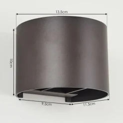 hofstein Applique murale Badajoz Brun, 1 lumière