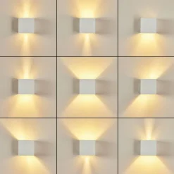 hofstein Applique murale Badajoz Blanc, 1 lumière