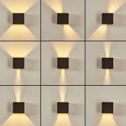 hofstein Applique murale Badajoz Brun, 1 lumière