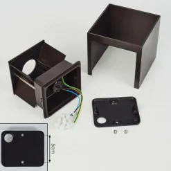 hofstein Applique murale Badajoz Brun, 1 lumière