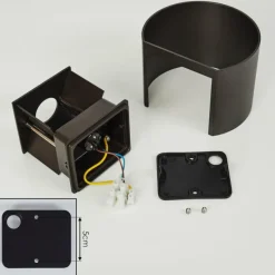 hofstein Applique murale Badajoz Brun, 1 lumière