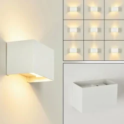 hofstein Applique murale Badajoz Blanc, 1 lumière