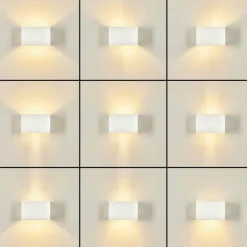 hofstein Applique murale Badajoz Blanc, 1 lumière