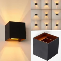 hofstein Applique murale Badajoz Cuivre, Noir, 1 lumière