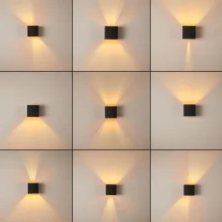 hofstein Applique murale Badajoz Cuivre, Noir, 1 lumière