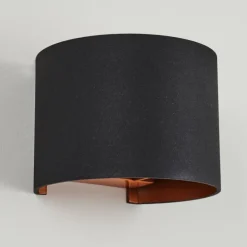 hofstein Applique murale Badajoz Cuivre, Noir, 1 lumière