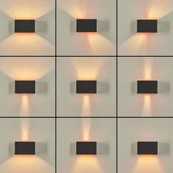 hofstein Applique murale Badajoz Cuivre, Noir, 1 lumière