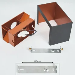 hofstein Applique murale Badajoz Cuivre, Noir, 1 lumière