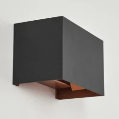 hofstein Applique murale Badajoz Cuivre, Noir, 1 lumière