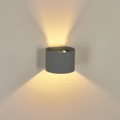 hofstein Applique murale Badajoz Gris, 1 lumière