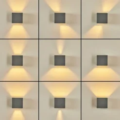 hofstein Applique murale Badajoz Gris, 1 lumière