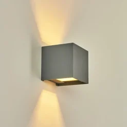 hofstein Applique murale Badajoz Gris, 1 lumière