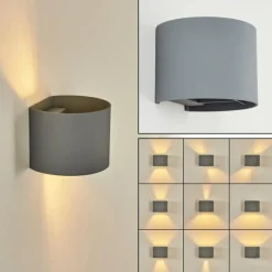 hofstein Applique murale Badajoz Gris, 1 lumière