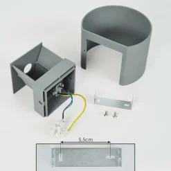 hofstein Applique murale Badajoz Gris, 1 lumière