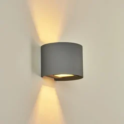 hofstein Applique murale Badajoz Gris, 1 lumière