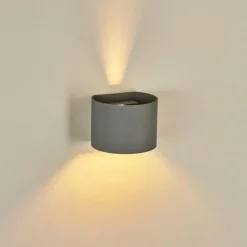 hofstein Applique murale Badajoz Gris, 1 lumière