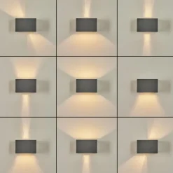 hofstein Applique murale Badajoz Gris, 1 lumière